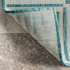 Tapis d'intérieur/extérieur classique à bordures Nuloom Leah