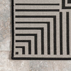 Tapis d'intérieur/extérieur classique à bordures Nuloom Leah