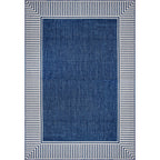 Tapis d'intérieur/extérieur classique à bordures Nuloom Leah