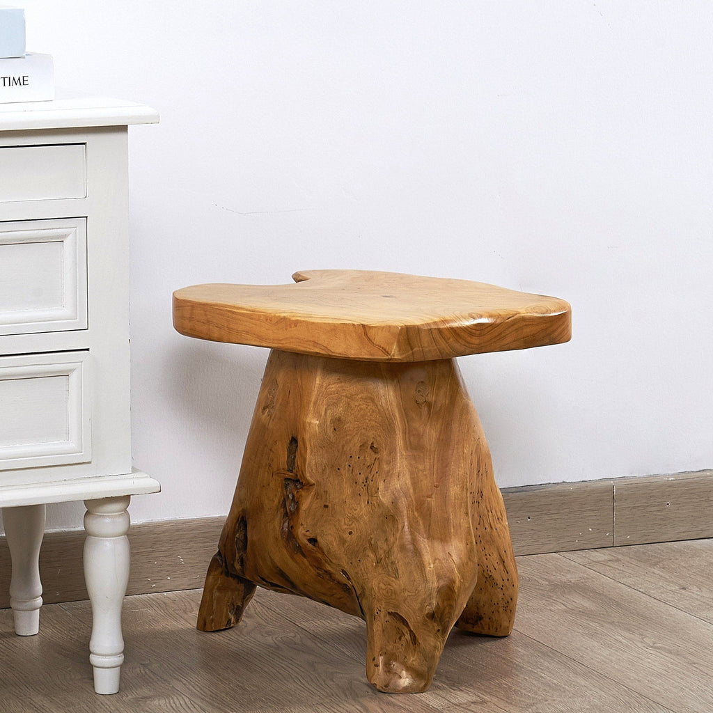 Support de table d'appoint en forme de champignon en racines de cèdre Greenage