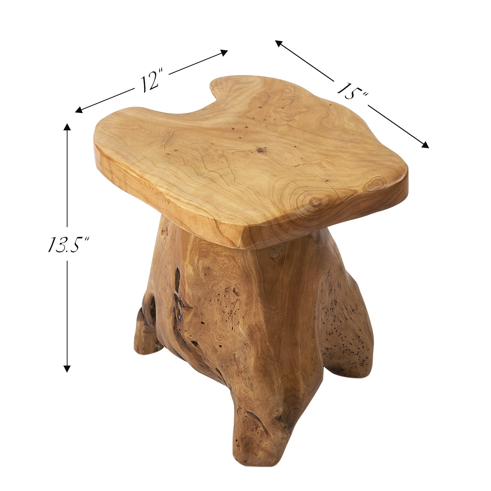 Support de table d'appoint en forme de champignon en racines de cèdre Greenage