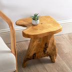 Support de table d'appoint en forme de champignon en racines de cèdre Greenage