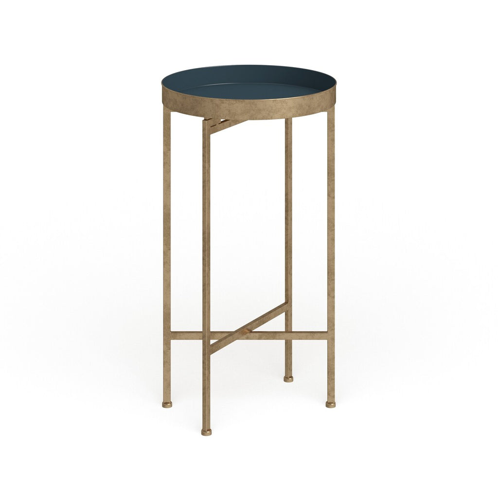 Table d'appoint ronde pliable en métal Kate and Laurel Celia - 14 x 14 x 26