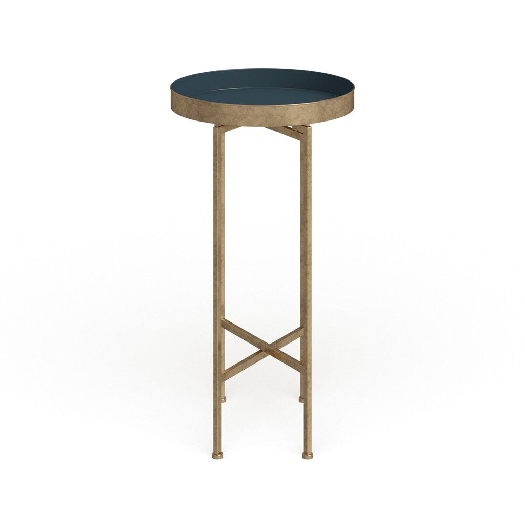 Table d'appoint ronde pliable en métal Kate and Laurel Celia - 14 x 14 x 26