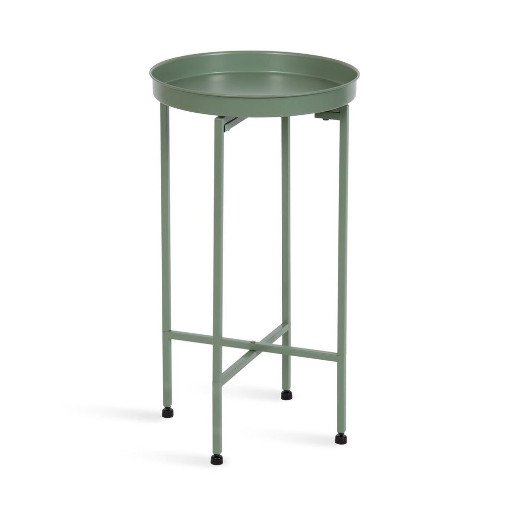 Table d'appoint ronde pliable en métal Kate and Laurel Celia - 14 x 14 x 26