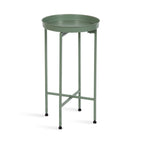Table d'appoint ronde pliable en métal Kate and Laurel Celia - 14 x 14 x 26
