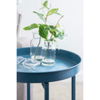 Table d'appoint ronde pliable en métal Kate and Laurel Celia - 14 x 14 x 26