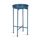 Table d'appoint ronde pliable en métal Kate and Laurel Celia - 14 x 14 x 26