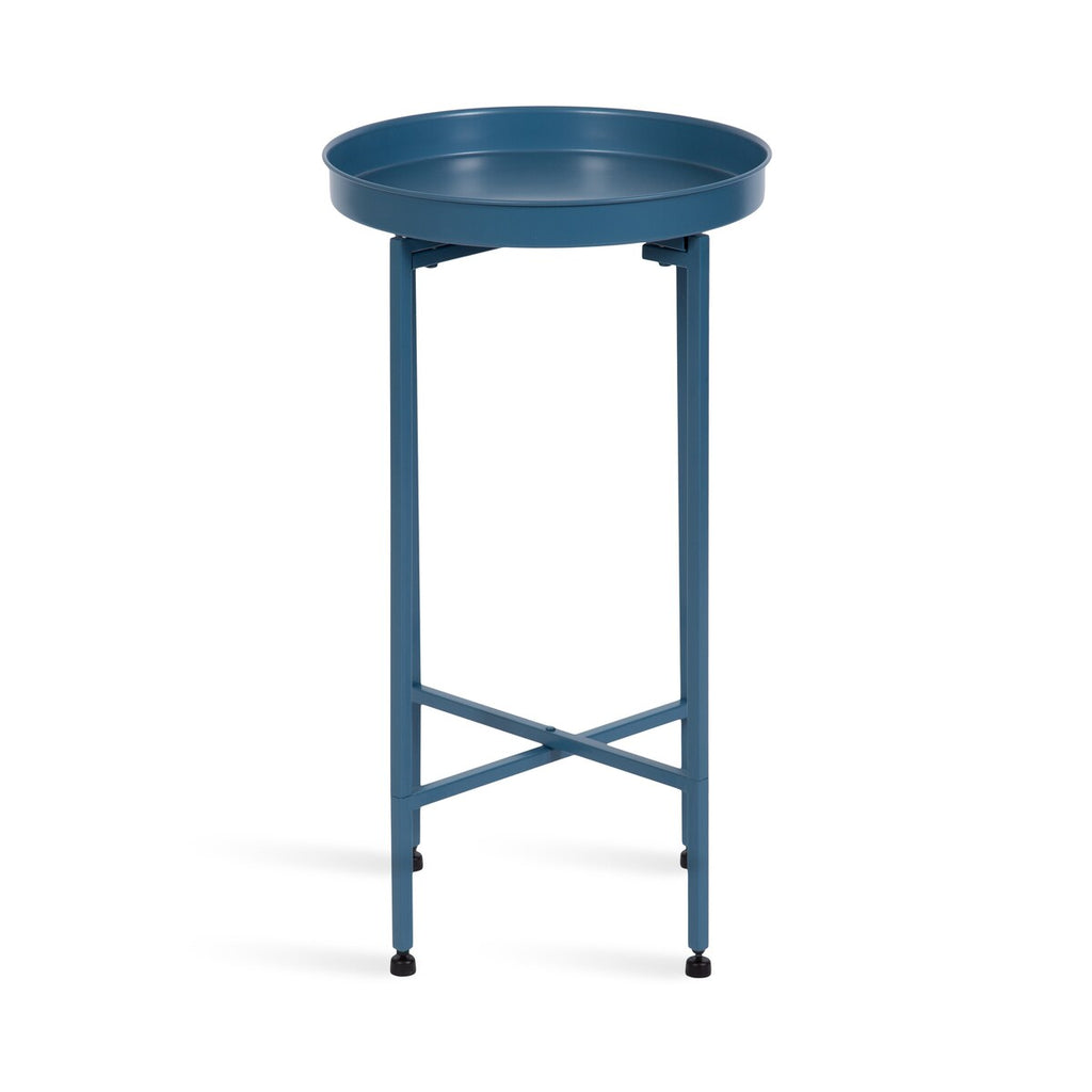 Table d'appoint ronde pliable en métal Kate and Laurel Celia - 14 x 14 x 26