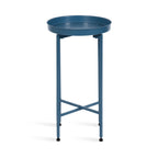 Table d'appoint ronde pliable en métal Kate and Laurel Celia - 14 x 14 x 26