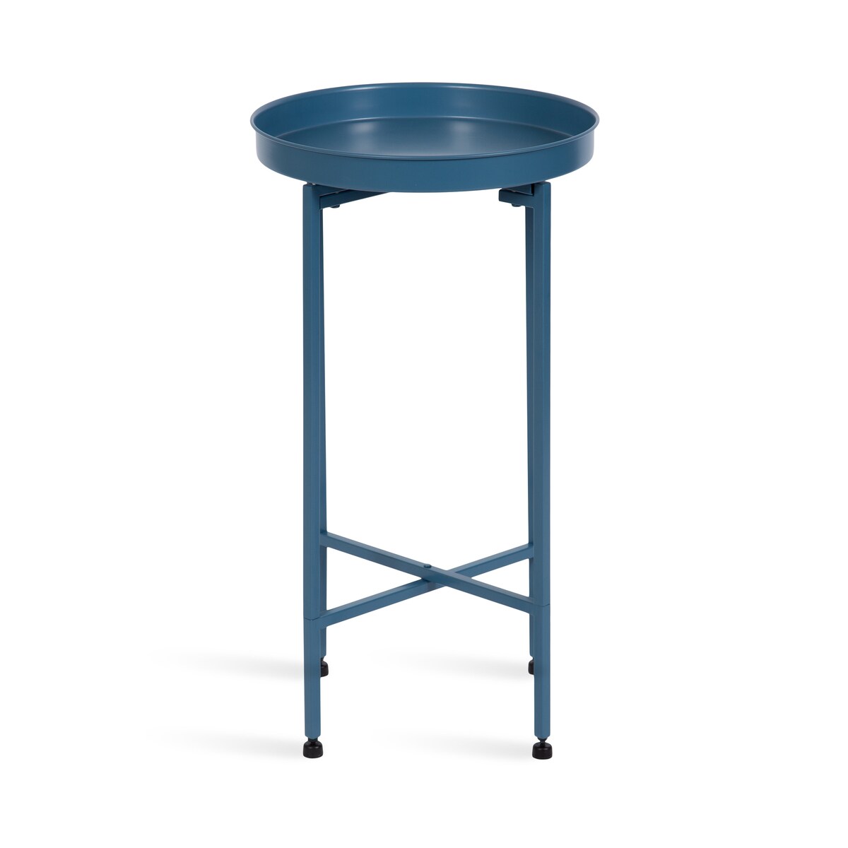 Table d'appoint ronde pliable en métal Kate and Laurel Celia - 14 x 14 x 26