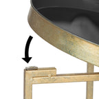 Table d'appoint ronde pliable en métal Kate and Laurel Celia - 14 x 14 x 26