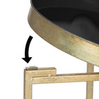 Table d'appoint ronde pliable en métal Kate and Laurel Celia - 14 x 14 x 26