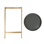 Table d'appoint ronde pliable en métal Kate and Laurel Celia - 14 x 14 x 26