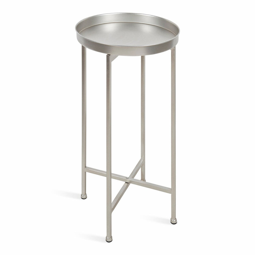 Table d'appoint ronde pliable en métal Kate and Laurel Celia - 14 x 14 x 26