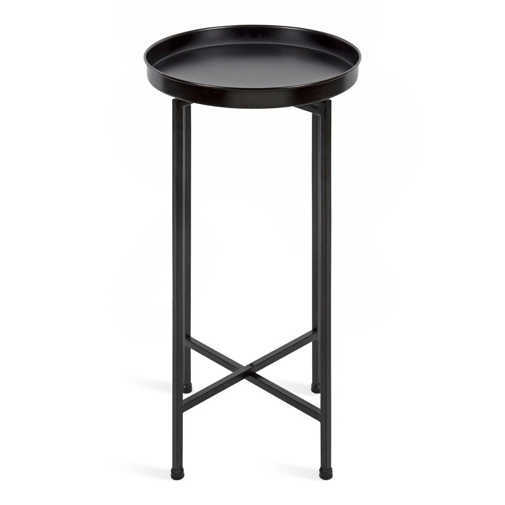 Table d'appoint ronde pliable en métal Kate and Laurel Celia - 14 x 14 x 26