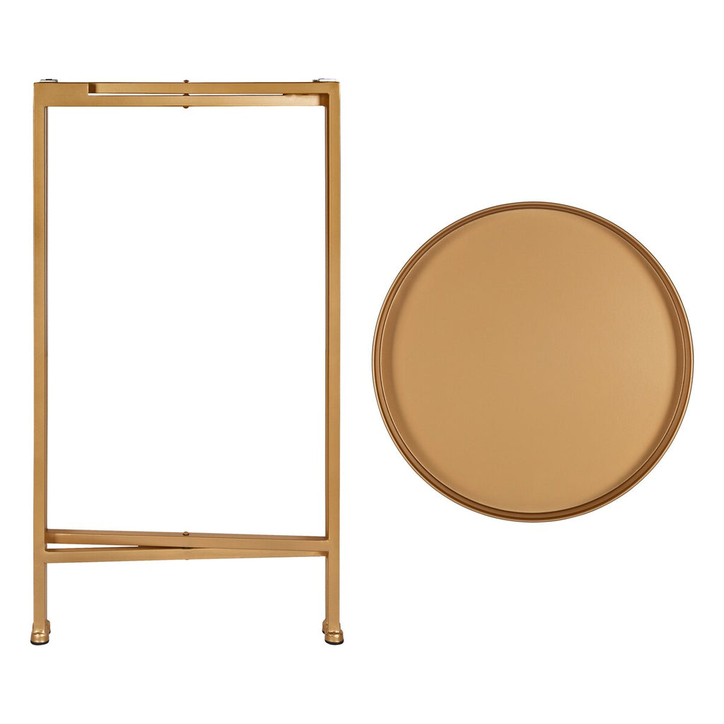 Table d'appoint ronde pliable en métal Kate and Laurel Celia - 14 x 14 x 26