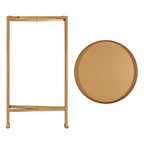 Table d'appoint ronde pliable en métal Kate and Laurel Celia - 14 x 14 x 26