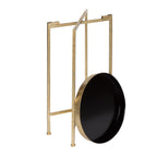 Table d'appoint ronde pliable en métal Kate and Laurel Celia - 14 x 14 x 26