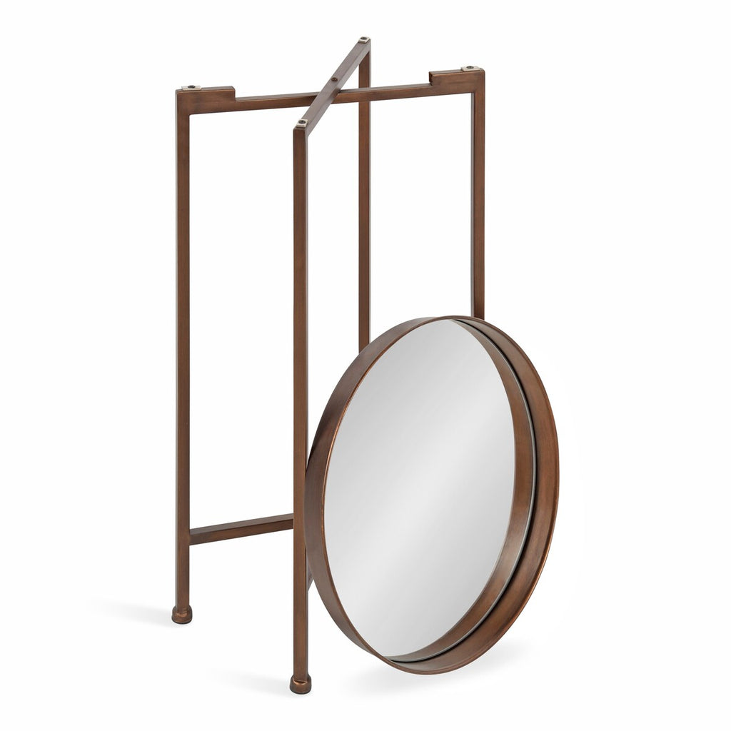 Table d'appoint ronde pliable en métal Kate and Laurel Celia - 14 x 14 x 26