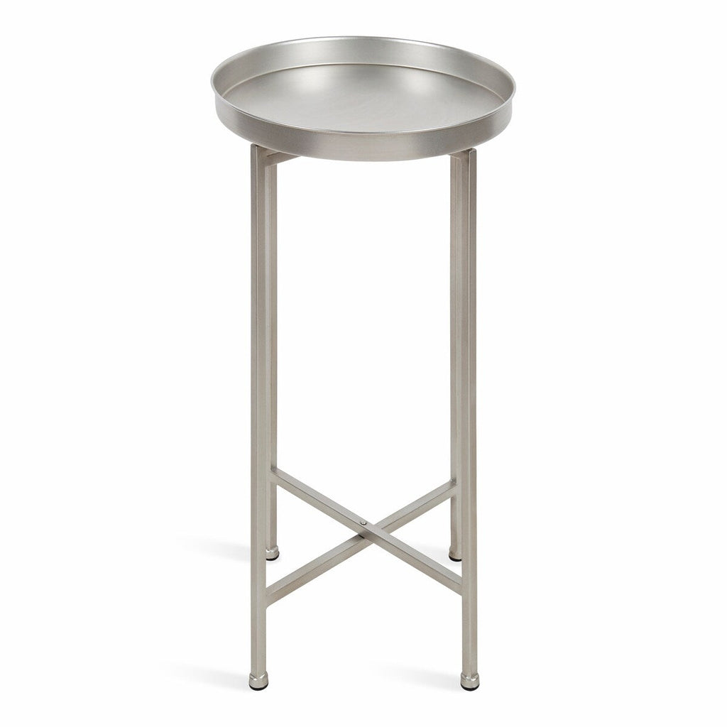 Table d'appoint ronde pliable en métal Kate and Laurel Celia - 14 x 14 x 26