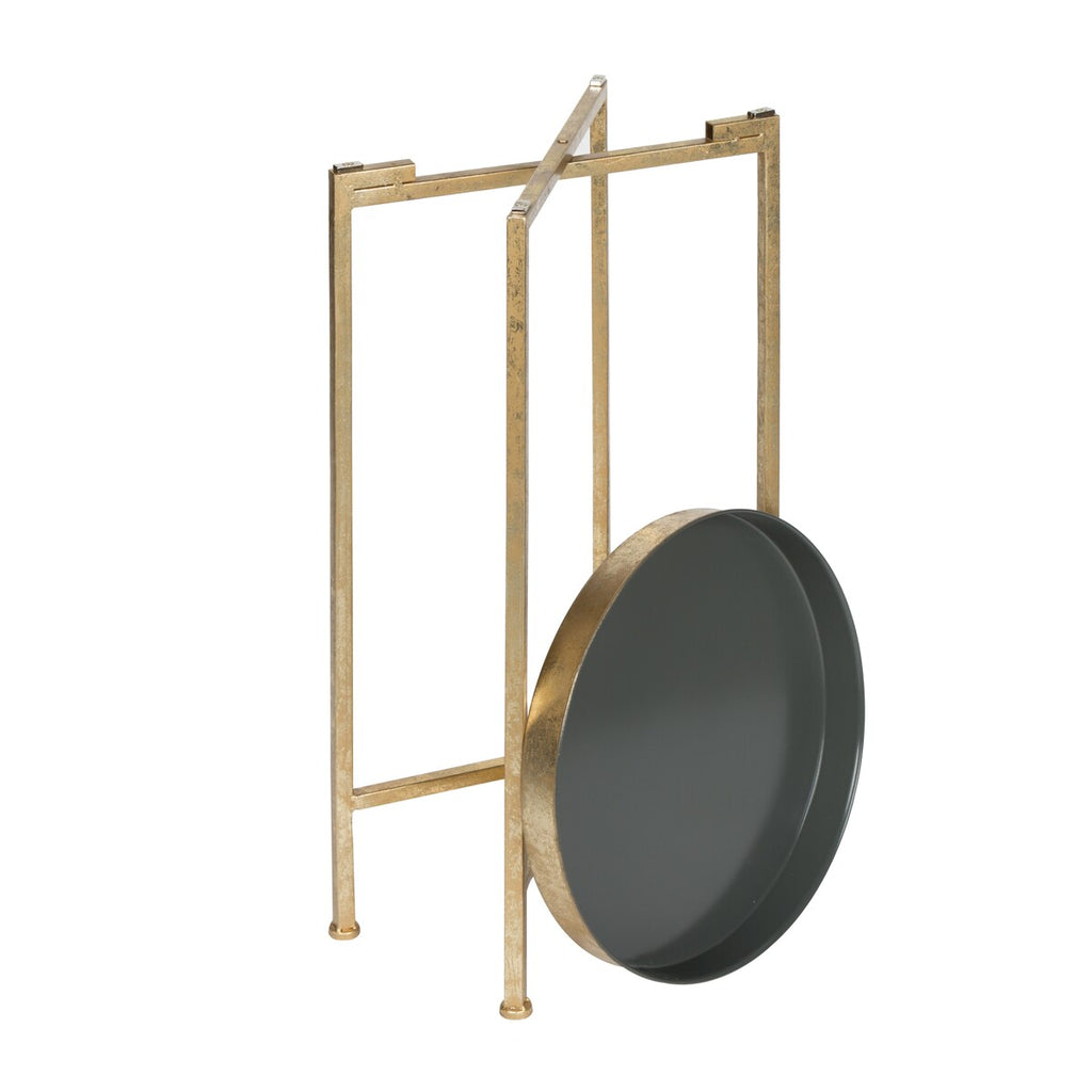 Table d'appoint ronde pliable en métal Kate and Laurel Celia - 14 x 14 x 26