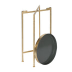 Table d'appoint ronde pliable en métal Kate and Laurel Celia - 14 x 14 x 26
