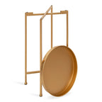 Table d'appoint ronde pliable en métal Kate and Laurel Celia - 14 x 14 x 26