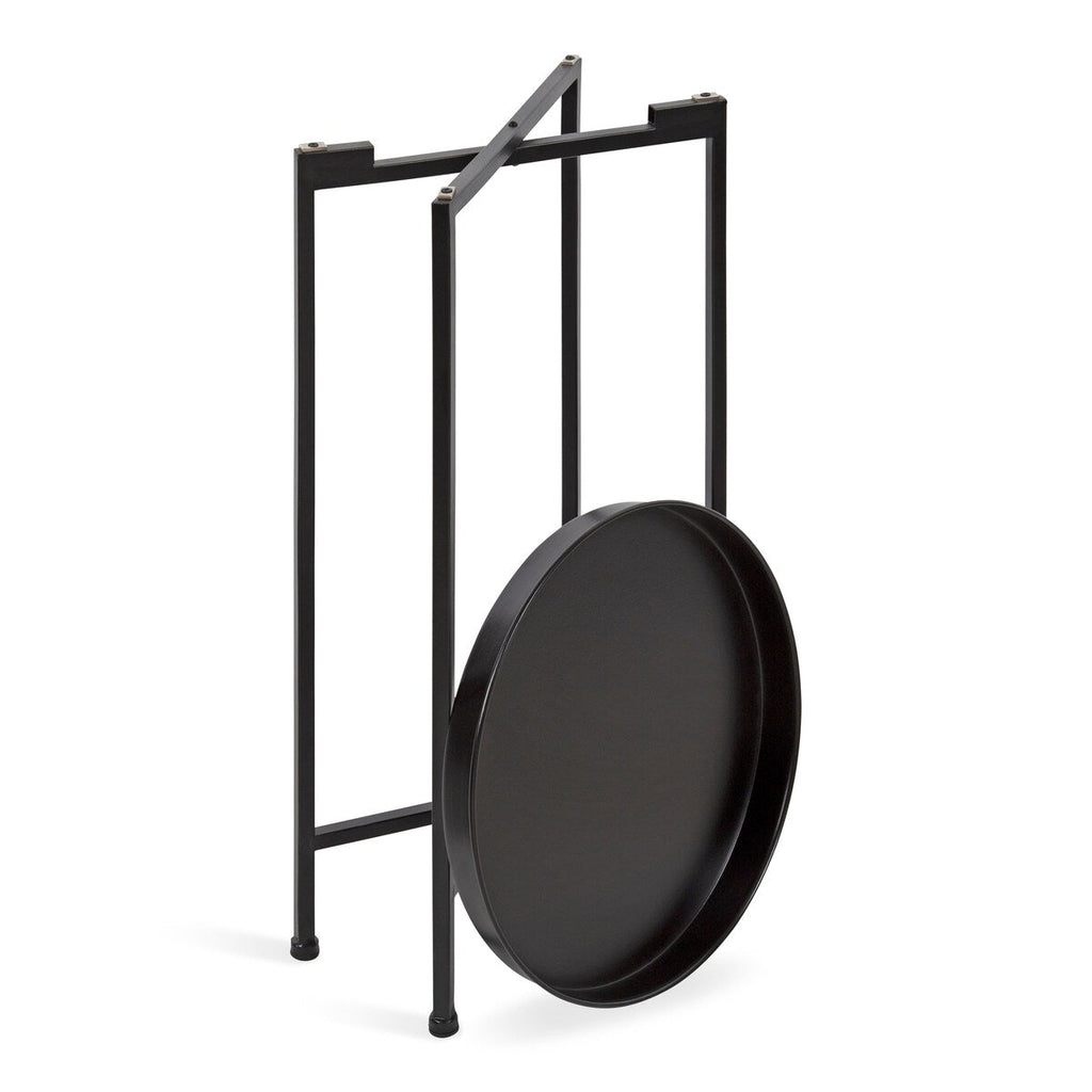 Table d'appoint ronde pliable en métal Kate and Laurel Celia - 14 x 14 x 26