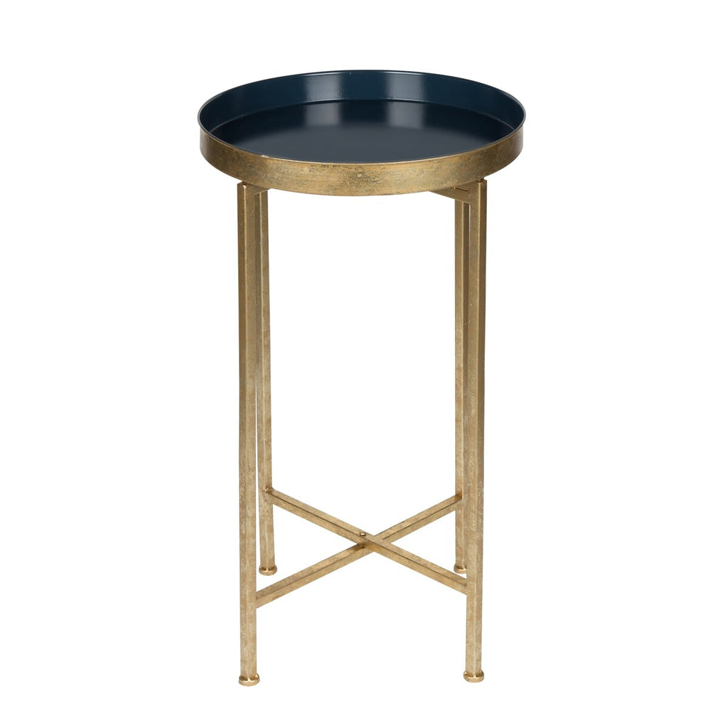 Table d'appoint ronde pliable en métal Kate and Laurel Celia - 14 x 14 x 26