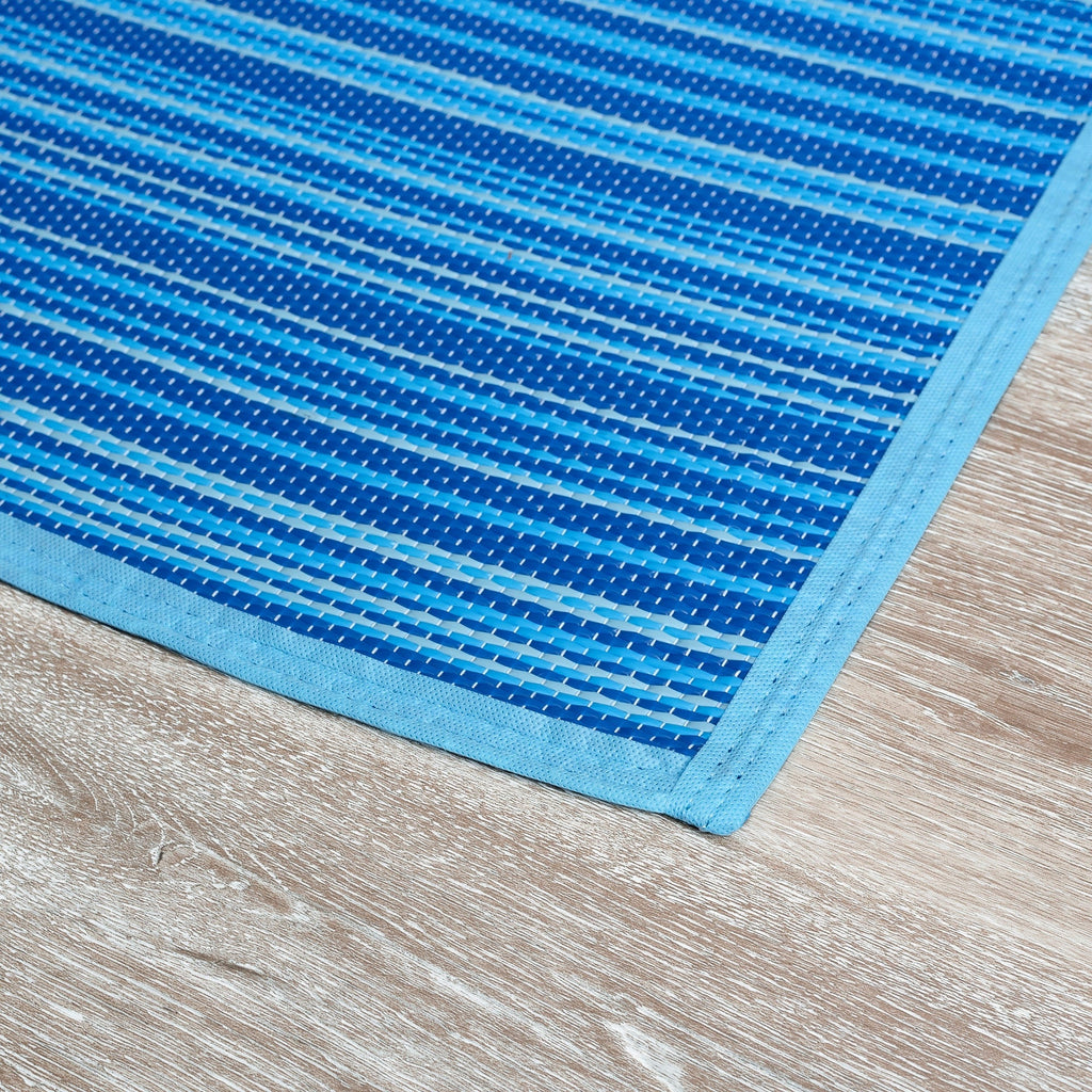 Tapis d'intérieur et d'extérieur à rayures de plage Lalune