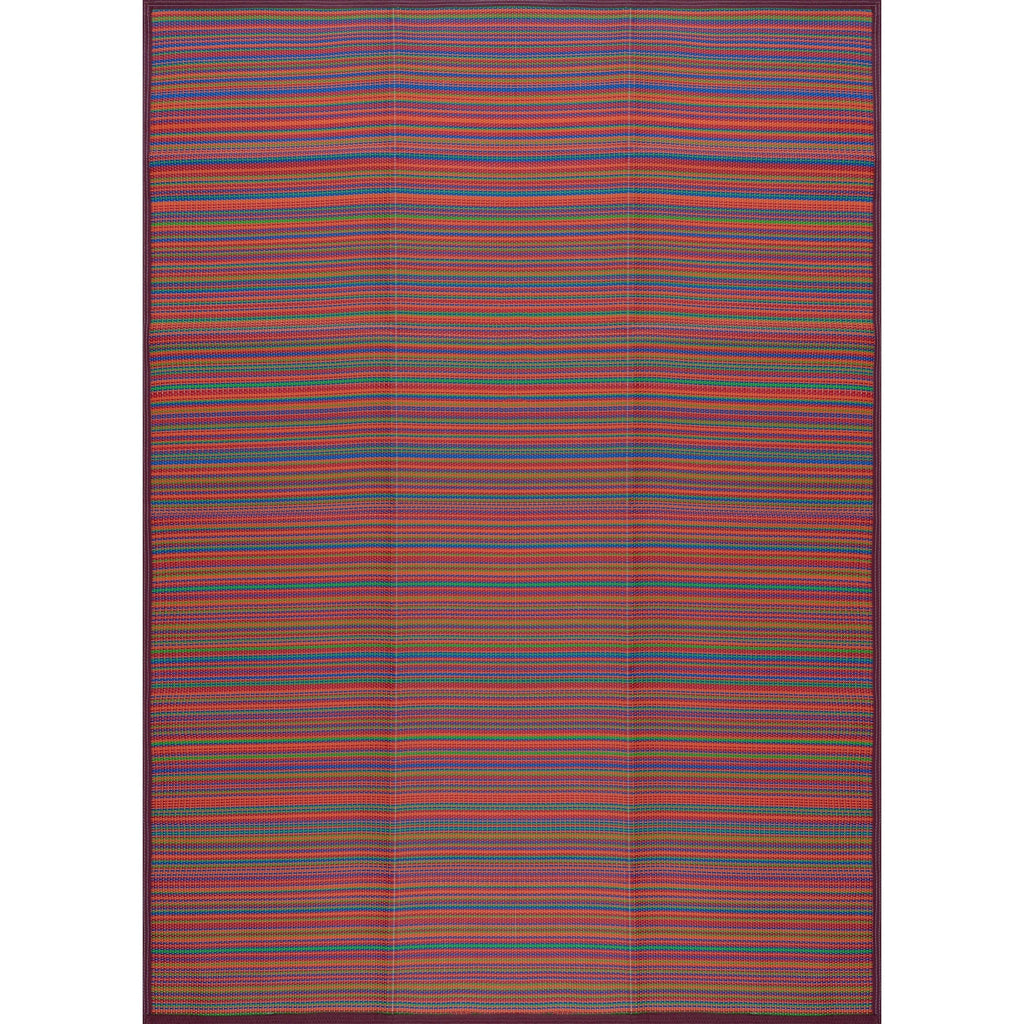 Tapis d'intérieur et d'extérieur à rayures de plage Lalune