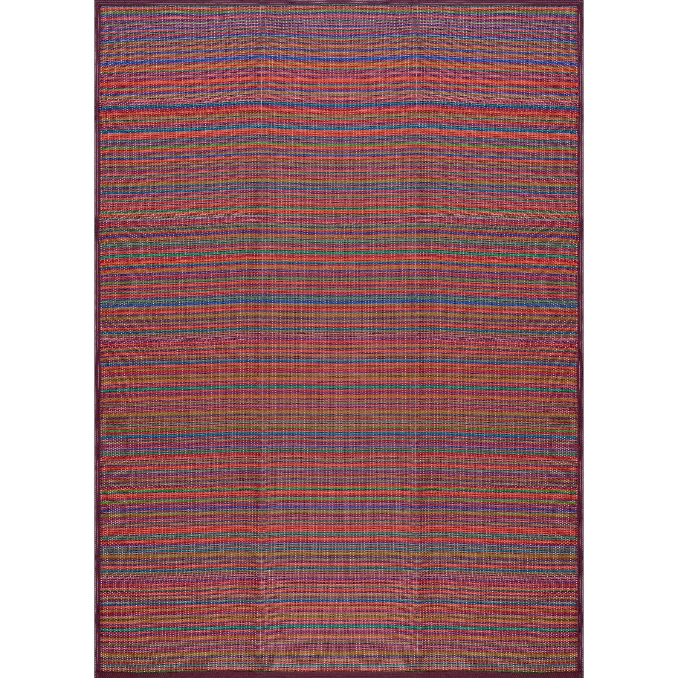 Tapis d'intérieur et d'extérieur à rayures de plage Lalune