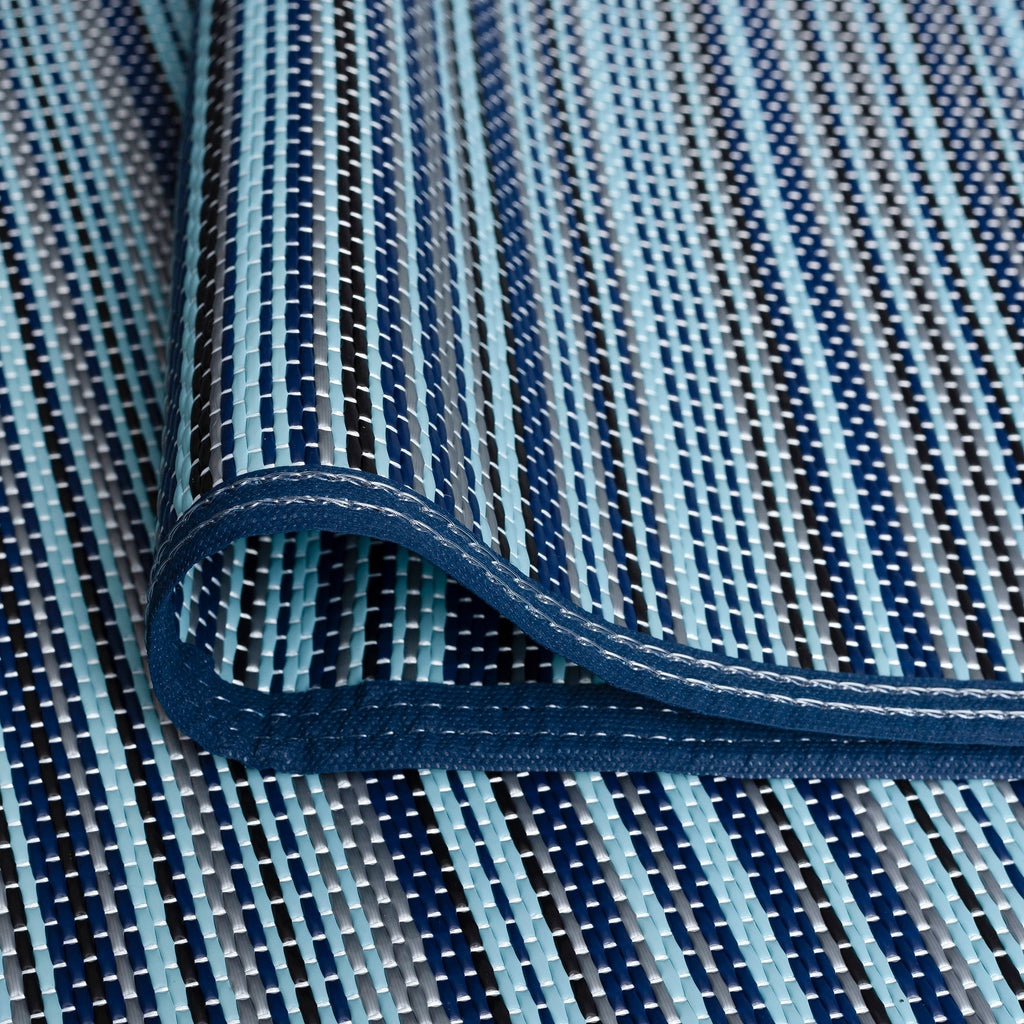 Tapis d'intérieur et d'extérieur à rayures de plage Lalune