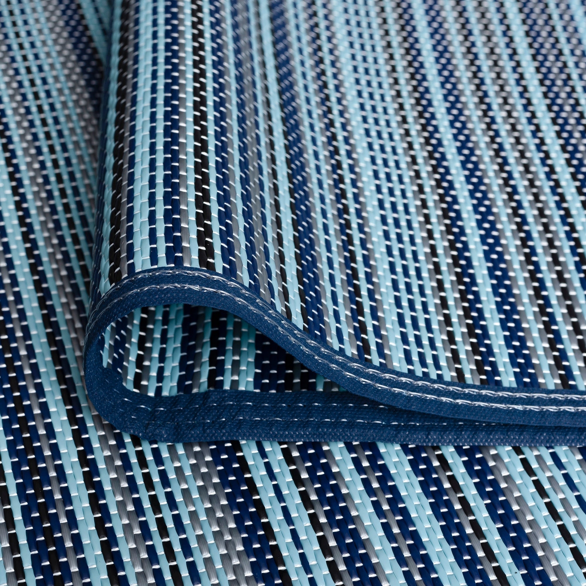 Tapis d'intérieur et d'extérieur à rayures de plage Lalune