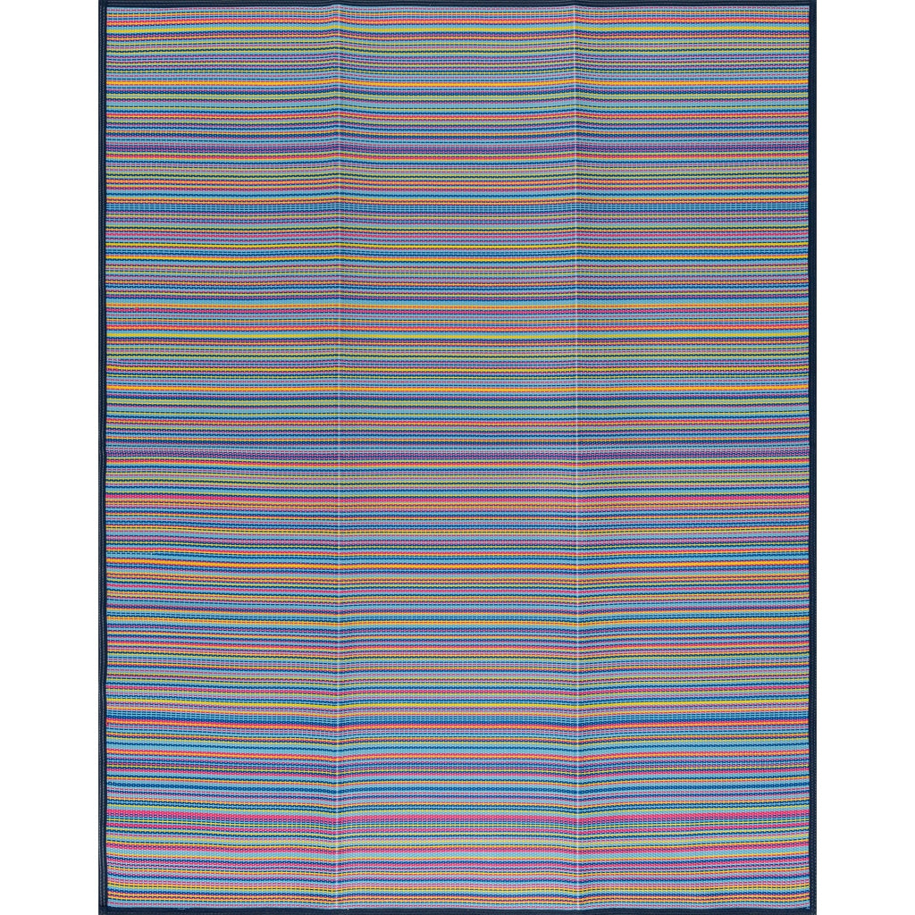Tapis d'intérieur et d'extérieur à rayures de plage Lalune