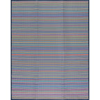 Tapis d'intérieur et d'extérieur à rayures de plage Lalune