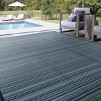 Tapis d'intérieur et d'extérieur à rayures de plage Lalune