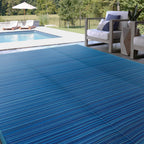 Tapis d'intérieur et d'extérieur à rayures de plage Lalune
