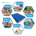 Tapis d'intérieur et d'extérieur à rayures de plage Lalune