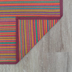 Tapis d'intérieur et d'extérieur à rayures de plage Lalune