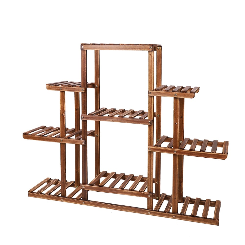 Grande échelle multi-plantes en bois pour jardinière