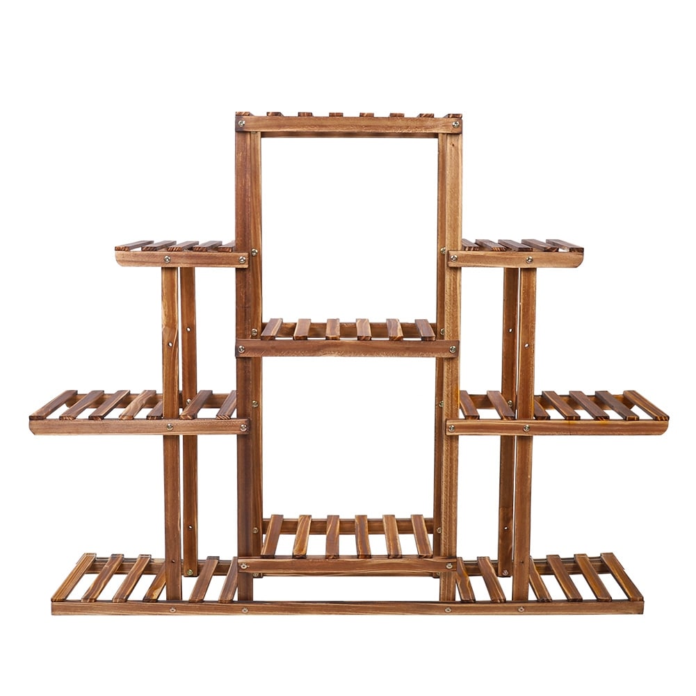 Grande échelle multi-plantes en bois pour jardinière