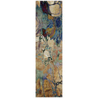 Tapis Chantille floral moderne lavable en machine pour intérieur/extérieur