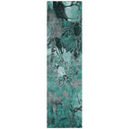 Tapis Chantille floral moderne lavable en machine pour intérieur/extérieur
