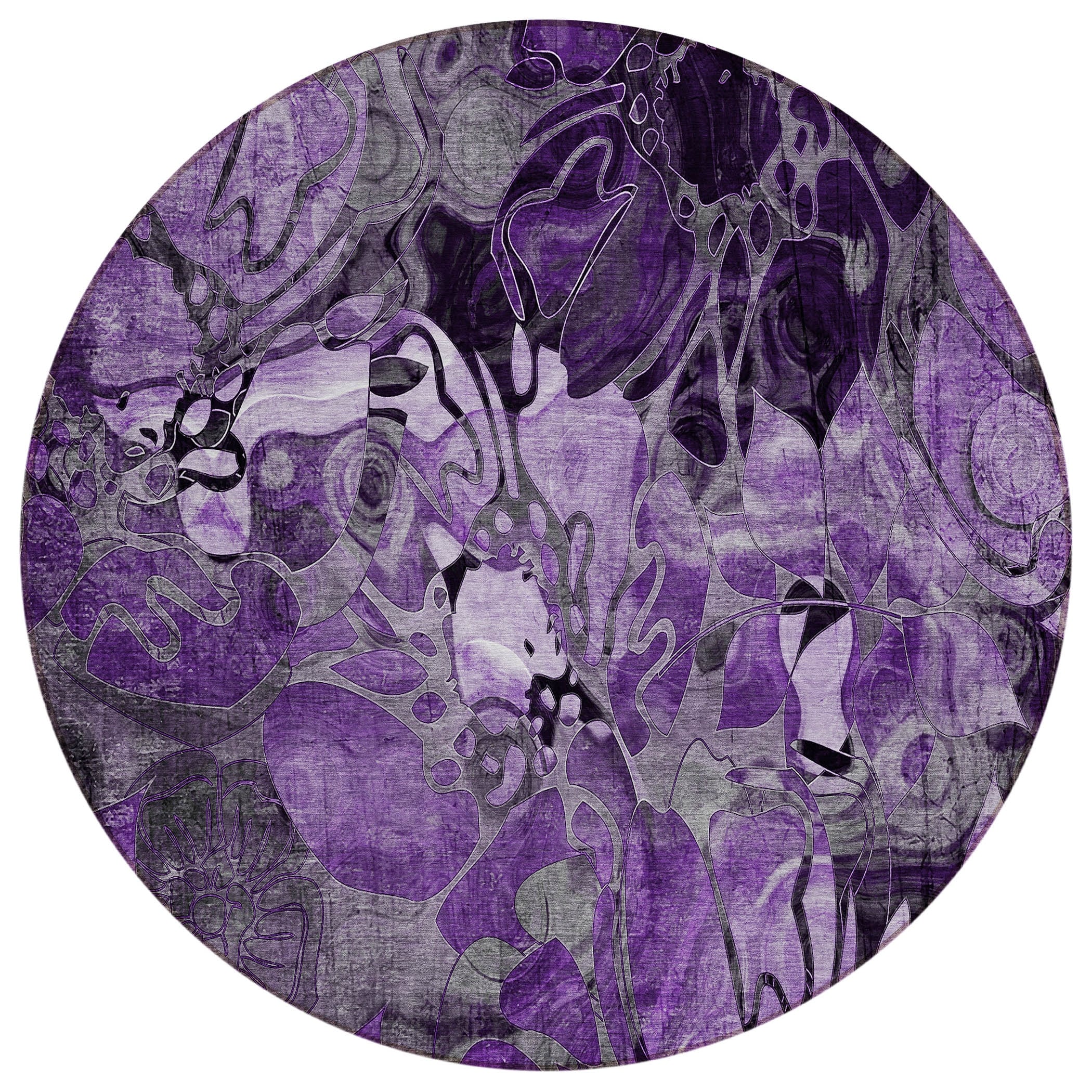 Tapis Chantille floral moderne lavable en machine pour intérieur/extérieur