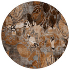 Tapis Chantille floral moderne lavable en machine pour intérieur/extérieur