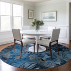 Tapis Chantille floral moderne lavable en machine pour intérieur/extérieur