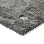 Tapis Chantille floral moderne lavable en machine pour intérieur/extérieur