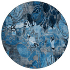 Tapis Chantille floral moderne lavable en machine pour intérieur/extérieur